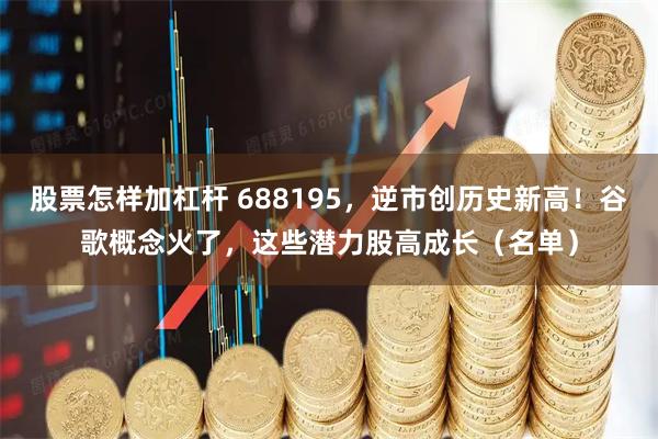 股票怎样加杠杆 688195，逆市创历史新高！谷歌概念火了，这些潜力股高成长（名单）